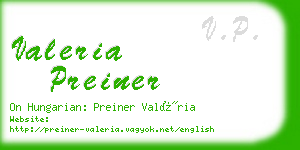 valeria preiner business card